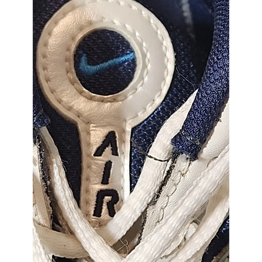 Nike Air‎ 2006 Vintage Mens 10.5 Navy White Silver Running Shoes 313648-401